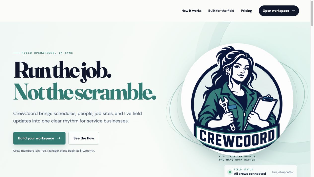 CrewCoord field operations software interface